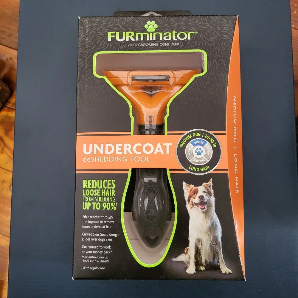 FURminator Medium Dog Long Hair Undercoat deShedding Tool NIB